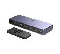 Switcher HDMI, tre/cinque ingressi e uno splitter in uscita Display multischermo 4K uno/due/tre con convertitore breakout di separazione audio(5x1 8K60Hz)