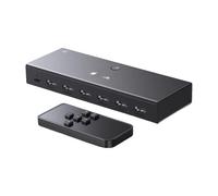 Switcher HDMI, tre/cinque ingressi e uno splitter in uscita Display multischermo 4K uno/due/tre con convertitore breakout di separazione audio(5x1 4K60Hz)