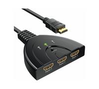 Switcher HDTV 4K Ultra HD, switcher HDMI a 3 porte per supporto 3D, facile collegamento ai tuoi dispositivi preferiti senza scollegamento del cavo,