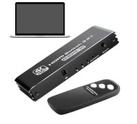 Switcher interfaccia multimediale ad alta definizione - splitter 4K120Hz con telecomando per connessione a bassa latenza plug and play, adattatore video audio per console di gioco, TV, PC, home t