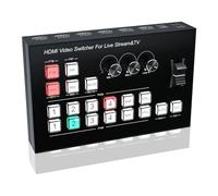 Switcher mixer video 4K 4HD Switch senza soluzione di continuità for la linea di produzione live multicamera in uscita PIP 1080p Acquisizione live streaming,Cambia senza problemi