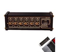 Switcher USB a 6 Porte, Docking Station Hub USB-C in Stile Retro con Pulsanti di Controllo Indipendenti, Plug and Play per la Trasmissione Dati, Supporta Dispositivi a Basso Consumo