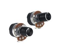 Switian 2 pezzi s Wh138 10 K Ohm singolo lineare dimmer con interruttore on/off + bottoni in lega di alluminio (20 K Ohm)