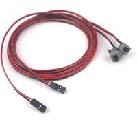 Switian 2 pulsanti per computer PC reset SW Power ON pulsante pulsante interruttore cavo 100 cm