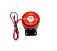 Switian DC 12 V Mini Sirena Stroboscopica Wired 120 DB Sistema di Allarme Suono Sirena per Sicurezza Domestica Flash Rosso