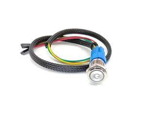 Switian PC Interruttore di ripristino del computer Cavo del pulsante di alimentazione del computer Kit di Filo del cavo LED Assemblaggio per il computer(Blu/19mm/60cm)