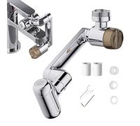 Swivel Faucet Extender | 4 Water Modes Sprayer Attachment | With Filter Adjustable 1080-Degree Twist Faucet Extension | Ideal For Kitchen Bathroom Shower Hotel Dorm Apartment