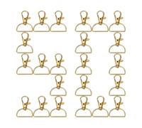 Swivel Keychain Clasp - Metal Lobster Claw Hooks, Swivel Keychain Clasp for Jewelry Making, 50 Pcs Clip Ring Hardware, Key Holder Connector, DIY Craft Accessory for Bag, Lanyard, Charm Attachment