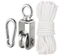 Swivel Pulley Block With Hook, Smooth Rotation Heavy Duty Pulley