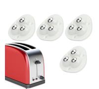 Swivel Slider Wheels - 4 Pcs Kitchen Appliance Casters, Stick On Rotation Base, Wear Resistant, Easy Rolling Function, Lightweight Compact Build | Ideal Wheel Set For Trash Can Furniture Small