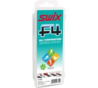 Swix F4 Universal - All Temp - Barra solida - Non fluoro - Cera per sci e snowboard - Barra grande da 180 g, blu/verde