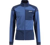 Swix - Giacca da sci nordico - Dynamic Jacket M Lake Blue/Dark Navy per Uomo in Pelle - Taglia M