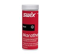 Swix Marathon Black Powder, cera da sci nera da 40 g, per neve bagnata e sporca con additivo nero. Perfetto per condizioni impegnative e tempo di scorrimento prolungato.