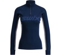 Swix RaceX Merino Half Zip, donna, navy 38(M) Dark Navy/Light Grey Melange