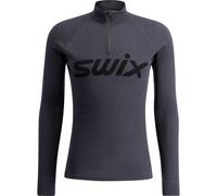 Swix RaceX Merino Half Zip, uomo, grigio scuro M(50) Phantom