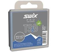 Swix Top Speed Wax - TS6B Blue - 10 to 21 Degrees Fahrenheit - 180g Bar - Fluoro Free - Ski or Snowboard - FIS Approved