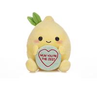 Swizzels Love Hearts 7" (18cm) "Mum You're The Zest" Lemon Plush Soft Toy
