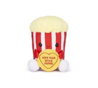 Swizzels Love Hearts - Peluche a forma di popcorn, 18 cm, con scritta "Hope Your 18th is Poppin"