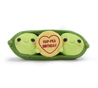 Swizzels Love Hearts Pete & Penelope Pea 'HAP-Pea Birthday' Messaggio 23 cm Peluche (23 cm)