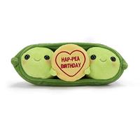 Swizzels Love Hearts Pete & Penelope Pea 'HAP-Pea Birthday' Messaggio 23 cm Peluche (23 cm)