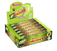 Swizzels Refreshers - Barrette da masticare alla mela acida, confezione da 60 pezzi, caramelle al centro del sorbetto frizzanti, confezionate singolarmente