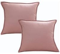 SWJ-swjssb 2 Pezzi Fodere per Cuscini Impermeabili - 30x50/40x60/50x70/45x45/55x55/60x60 cm Copricuscino con Cerniera - Decorative Federe per Divano e Letto(Pesca,60x60 cm 2pack)