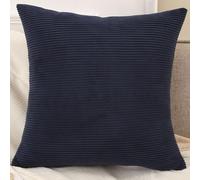 SWJ-swjssb Copri Cuscini 50x70 per Divano Copricuscino 50x80/40x70/80x80/60x90,Federe Cuscino con Cerniera Moderne per Camera da Letto Decorativo Velluto A Coste Elegante(Blu Navy,80x100 cm)