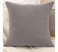 SWJ-swjssb Copri Cuscini 50x70 per Divano Copricuscino 50x80/40x70/80x80/60x90,Federe Cuscino con Cerniera Moderne per Camera da Letto Decorativo Velluto A Coste Elegante(Grigio,30x30 cm)