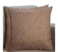 SWJ-swjssb Federe Cuscini per Camera da Letto Copricuscini in Lino per Letto Matrimoniale Decorativi Federa per Salotto Soggiorno Elegante E Moderni Fodere Arredo 2 Pezzi(Marrone,90x100 cm Set of 2)