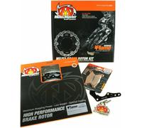 Moto Master Kit Disco Freno Moto Floating Ø270 mm con Disco Freno Moto Anteriore, Pastiglie Freno Moto, Adattatore per Pinza freno Moto