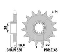 SWM RS650R 650 2015-2016 pignone PBR passo 520 15 Denti