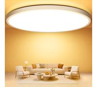 Swoieltr Ø30CM Plafoniera Soffitto, 3000K 24W Ultra-Sottile Rotonda Lampadari LED 2400LM Lampada da Soffitto Ultra-Sottile IP44 Impermeabile Plafoniere Cucina per Soggiorno, Corridoio, Bagno, Cantina