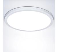 Swoieltr 6500K Plafoniera LED Soffitto Ø22CM 18W Rotonda Lampadari Plafoniere IP44 Impermeabile 1600LM Lampada da Soffitto Ultra-Sottile Plafoniere Bagno per Sala, Corridoio, Soggiorno, Cantina, Bagno