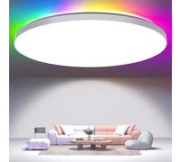 Swoieltr Plafoniera LED Soffitto Dimmerabile 24W RGB Cambia Colore Lampada da Soffitto con Telecomando Moderna