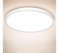 Swoieltr Plafoniere LED Soffitto 18W, Ø22CM 4000K Moderna Plafoniera LED 1600LM Impermeabile Alta Luminosità Plafoniere Bagno Lampada da Soffitto per Cameretta, Balcon, Ufficio, Corridoio, Garage