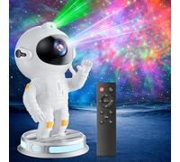 Swoieltr Proiettore Stelle Soffitto, LED Astronauta Proiettore Stelle Telecomando, Funzione timer, 8 Modalità di Nebulosa, 5 Modalità di Luminosità e Velocità, Lampada Proiettore Stelle Bambini Adult