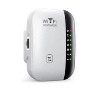 Swokely Ripetitore WiFi 300M Amplificatore di segnale Range Extender con connessione Ethernet, facile configurazione relè/AP 2 modalità di lavoro