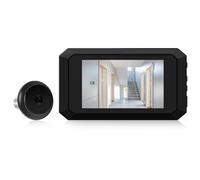 Swokely Spioncino digitale per porta, monitor LCD da 4,9 pollici con kit fotocamera 1080P da 2 MP, ampio angolo di visione di 120°, visione notturna a colori, batteria integrata da 1400 mAh,