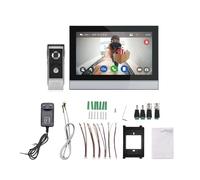 Swokely Videocitofono senza fili da 1080P con monitor TY WiFi, 10 pollici, grande touchscreen, kit videocitofono a due vie, funzione cornice elettronica 8 lingue