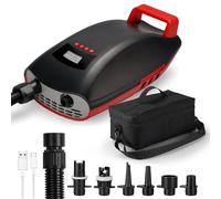 Swonder Seawolf - Pompa SUP con batteria da 9000 mAh, 2 pompe ad aria elettrica da 20 PSI con doppio pistone, a due livelli, sistema di raffreddamento attivo per paddleboard gonfiabile, kayak