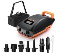Swonder Seawolf Pompa SUP ricaricabile con pompa ad aria elettrica 20 PSI con funzione intelligente a due livelli, raffreddamento attivo, batteria da 6000 mAh e adattatore per auto fino a 17 V DC