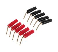 SWOOMEY 10 Pezzi Connettori Banana per Cavi Audio Polarità Codificata a Colori, Materiali in Rame e Pvc, per Amplificatori e Sistemi Home Theater Complessi