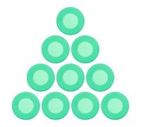 SWOOMEY 10 pezzi di coperture per stetoscopio in silicone morbido - Protezioni per campana del diaframma Maniche di ricambio per operatori sanitari Fornitura di pezzi di ricambio per medici (verde)