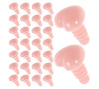 SWOOMEY 100 Pezzi Naso a Forma di Cuore Rosa in Plastica Leggero e Portatile per Riparazione di Peluche Orsetto e Pupazzo Accessori Kawaii per Progetti di Artigianato