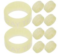 SWOOMEY 10pezzi Accessori Per Batteria Per Bacchette Punte Per Bacchette in Silicone Cappucci Per Impugnature Per Cerchi Luminosi Per Esercitarsi La Batteria