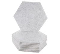 SWOOMEY 10Pezzi Acustici Esagonali Materiale Fonoassorbente per Isolamento Facili da Installare per Studi Registrazione e Domestici