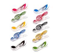 SWOOMEY 10Pezzi Clip Musicali Colorate per Pagine per Musicali e Documenti Design Leggero e Portatile Facile da Usare
