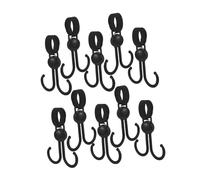 SWOOMEY 10pezzi Ganci Multi-funzione Per Carrozzine Supporto Robusto Per Borse Della Spesa Ganci Doppio Per Passeggini e Biciclette Facile Da Installare e Compatibile Con Vari Modelli