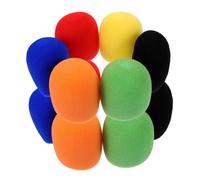 SWOOMEY 18 Pezzi Spugna Copri Microfono Antivento in Spugna Spesso per Microfono Portatile per Ktv e Sale Conferenze Riduzione Efficiente del Rumore e Protezione Vento