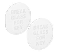 SWOOMEY 2 Pezzi Coperchio per Cassetta Chiavi Emergenza in Pvc 10,5x9,6x0,1 Cm per Accesso Rapido e Posizionamento Veloce in Spazi Residenziali e Situazioni di Incendio